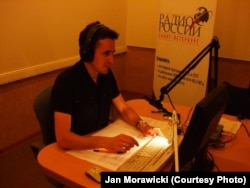 Ян Моравицкий в студии "Радио России"