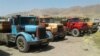Rusty old western Trucks in Iran.