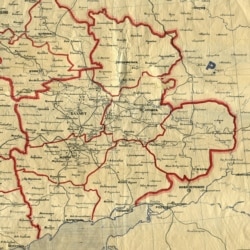 Карта Таганрізької округи у складі Донецької губернії, 1923 рік