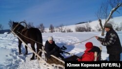 Сани – популярный вид транспорта