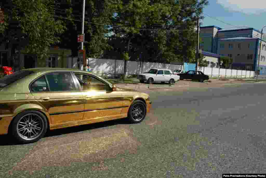 There are a lot of expensive cars in Grozny