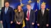 Članovi Predsjedništva BiH sa Federicom Mogherini, visokom predstavnicom EU za vanjsku politiku nakon susreta u Briselu 29. januara.