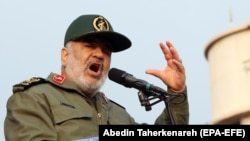 Архивска фотографија- командант на иранската Револуционерна гарда генерал мајор Хосеин Салами