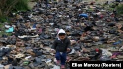 tabăra de refugiați din insula grecească Lesbos, 2020