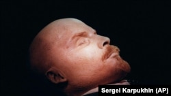 The embalmed body of Vladimir Lenin in a mausoleum on Moscow's Red Square. (file photo)