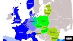Harta extinderii NATO