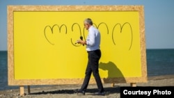 Мамука Хазарадзе в Анаклии на презентации партии «Лело». 12 сентября 2019 года.