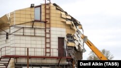 "Зимняя вишня" сауда орталығын қалпына келтіру жұмыстары. 17 мамыр 2018 жыл.