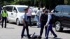 Момент задержания одного из подозреваемых в Алма-Ате