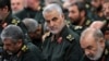 FILE - Revolutionary Guard Gen. Qassem Soleimani, with other IRGC commanders in Tehran. 2016