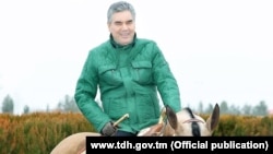 Turkmenistan. Turkmen president Gurbanguly Berdymukhamedov. Photo taken from state media.