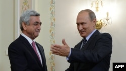 S.Sarkisian və V.Putin