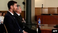 Lionel Messi i njegov otac Jorge Horacio Messi 