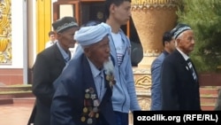 Ўзбекистонлик уруш фахрийси.
