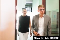 Прадстаўніца аб'яднанага штабу Марыя Калесьнікава прыехала на суд над Кірылам Галанавым і Уладзіславам Сакалоўскім
