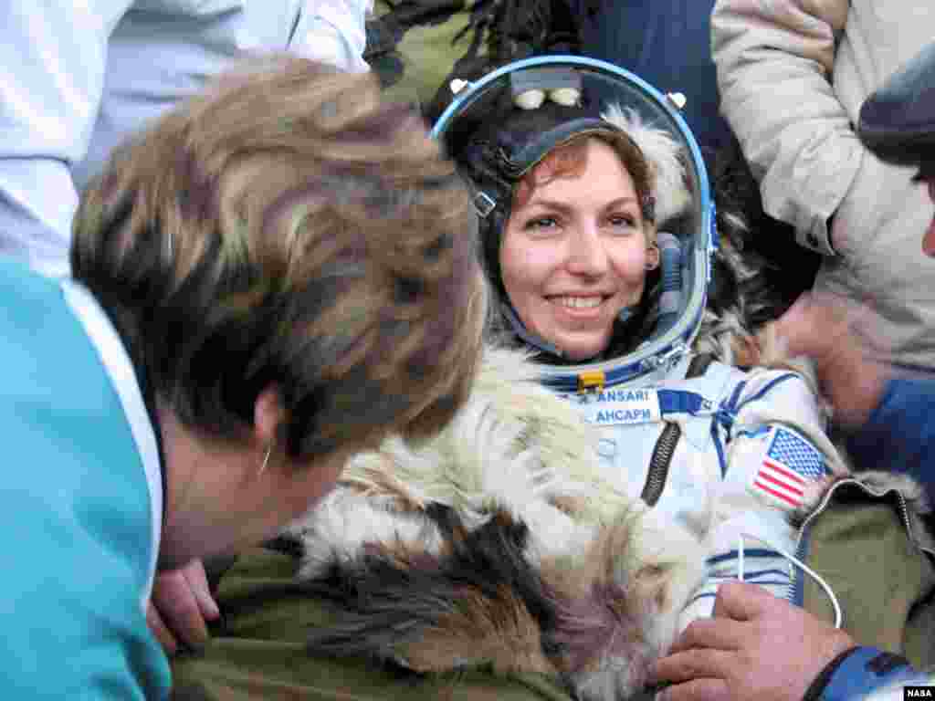 Iranian-American Anousheh Ansari became the first female &quot;space tourist&quot; to have paid her own way, joining a mission to the International Space Station in September 2006.
