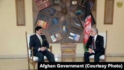 دیدار عبدالله عبدالله رئیس اجرائیه افغانستان با ناصر جنجوعه مشاور امنیت ملی پاکستان