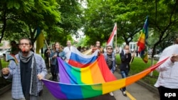 Moldovada homoseksualların nümayişi 