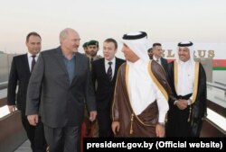Аляксандар Лукашэнка падчас візыту ў Катар, 2016