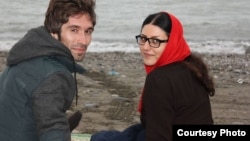 Activists Arash Sadeghi (left) and his wife, Golrokh Ebrahimi Iraee