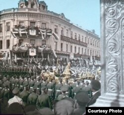 Коронационная процессия Николая II, последнего российского императора. Москва, 1896 год