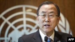 Генеральный секретарь ООН Пан Ги Мун. Нью-Йорк, 21 марта 2013 года.