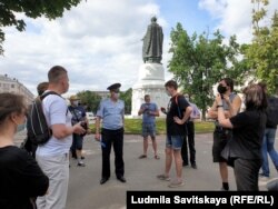 Пикет в Пскове в поддержку Прокопьевой