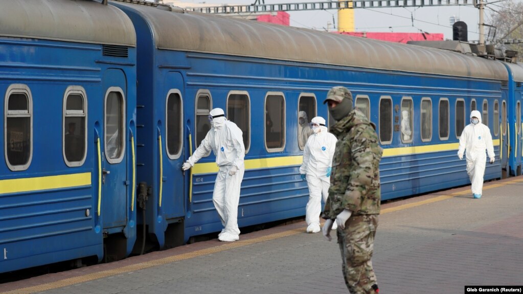 قطار رسیده از مسکو به مرز اوکراین