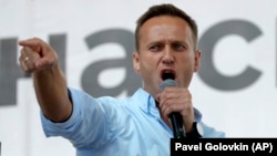 Алексей Навальный на митинге 20 июля 2019