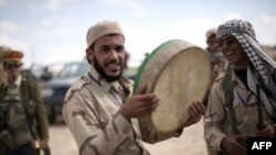 Прославата на силите на либискиот преоден совет во Бани Валид