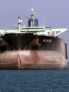 An oil tanker is seen off the port of Bandar Abbas, southern Iran, in July 2012. 