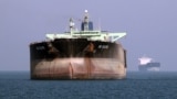 An oil tanker is seen off the port of Bandar Abbas, southern Iran, in July 2012. 