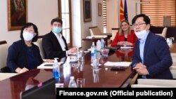 Министерката за финансии, Нина Ангеловска, на средба со делегација од Царинската управа на Ј. Кореја