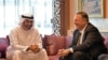مایک پومپئو، وزیر خارجه آمریکا، در دیدار با محمد بن زاید النهرین، ولیعهد ابوظبی