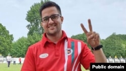 Pourya Jalalipour, an Iranian para-archer who is seeking asylum in the Netherlands. 