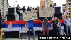 Protestul sârbilor din nordul Mitrovica împotriva raidului poliției kosovare, 29 mai 2019