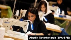 Iranian artists volunteered to make protective face masks for poor people amid the ongoing coronavirus pandemic at the Hafez theater in Tehran.