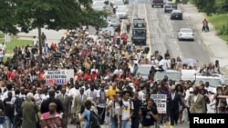 La protestele din Ferguson, statul Missouri, august 2015