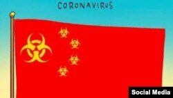 Coronavirus. Caricatură în ziarul belgian De Standaard.