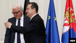 Pamje nga takimi i sotëm Daçiq - Steinmeier në Beograd