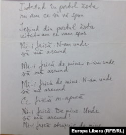 Din manuscrisele lui E. Cioclea (foto: E. Galaicu-Păun)