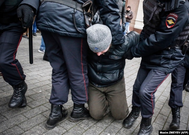 Задержания в центре Москвы, 5 ноября 2017