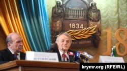  Мустафа Джемилев на дискуссии на тему «Аннексия Крыма – годовщина преступления», Киев, 14 мая 2015