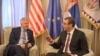 Ambasadori i Shteteve të Bashkuara në Beograd, Kyle Scott, dhe presidenti i Serbisë, Aleksandar Vuçiq - foto arkivi