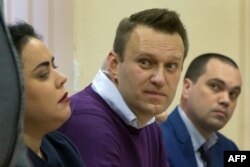 Алексей Навальный в Ленинском суде Кирова на повторном процессе по делу "Кировлеса", 5 декабря 2016 года