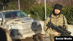 One of the last known photos of Abu Zarr al-Ingushi -- an Islamic State militant from the North Caucasus who was killed by a U.S. air strike in Syria. 