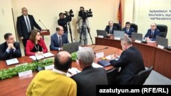 Armenia -- A session of the Public Services Regulatory Commission. 22Nov., 2017