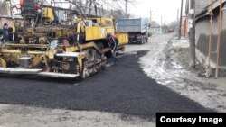 Так выглядит укладка асфальта в Осетии