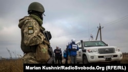 Разведение войск, сил и средств вблизи Петровского Донецкой области, ноябрь 2019 года