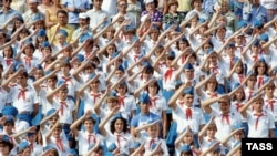 В "Артеке" во время соревнований. Крым, 1979 год